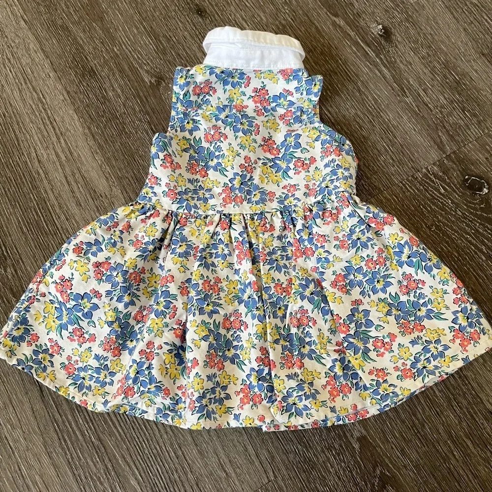 Ralph Lauren Floral Baby Dress with White Collar